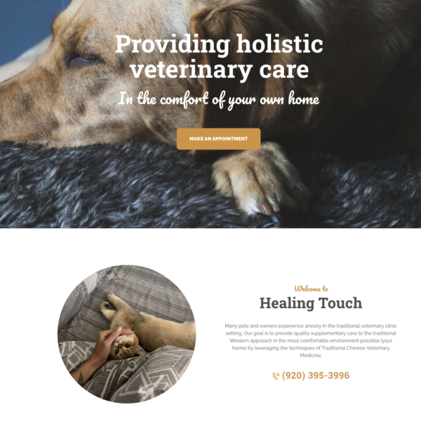 Healing Touch - Providing holistic, in-home Veterinary services to residents of Sheboygan County